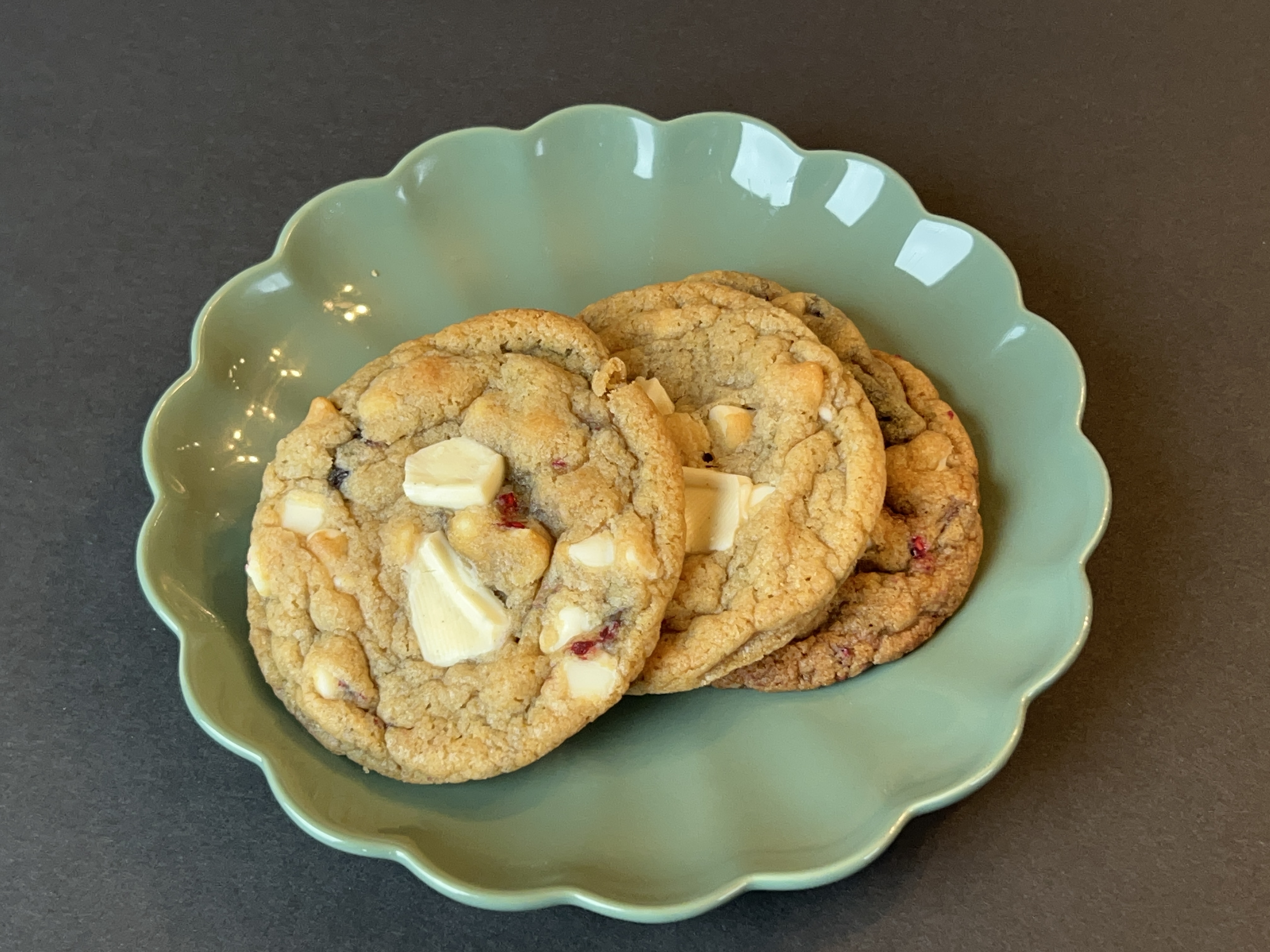 White Chocolate Raspberry Cookies